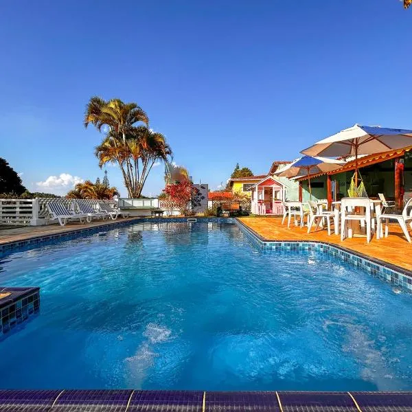 Chácara com piscina, churrasqueira, WiFi e quadra，位于迈林克的酒店