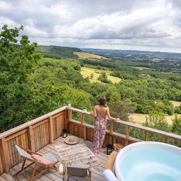 Les Coteaux - Lodges & Expériences，位于Laparade的酒店