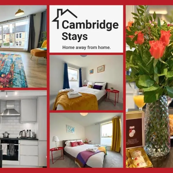 Cambridge Stays Riverside Apart Hotel with 2BR Flats at the City Centre-Parking-Balcony，位于Hardwick的酒店