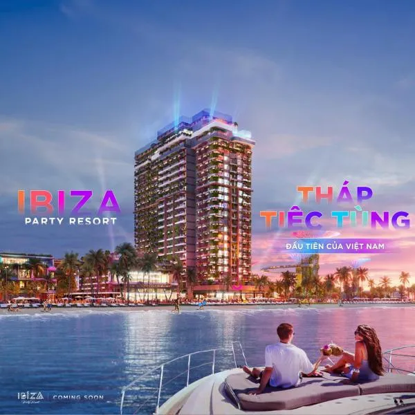 Flamingo Hải Tiến Ibiza Resort 5 Sao View Biển，位于Mỹ Ðuc的酒店