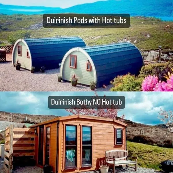 Duirinish Pods with Private Hot Tubs and Duirinish Bothy with No Hot Tub，位于普洛克顿的酒店