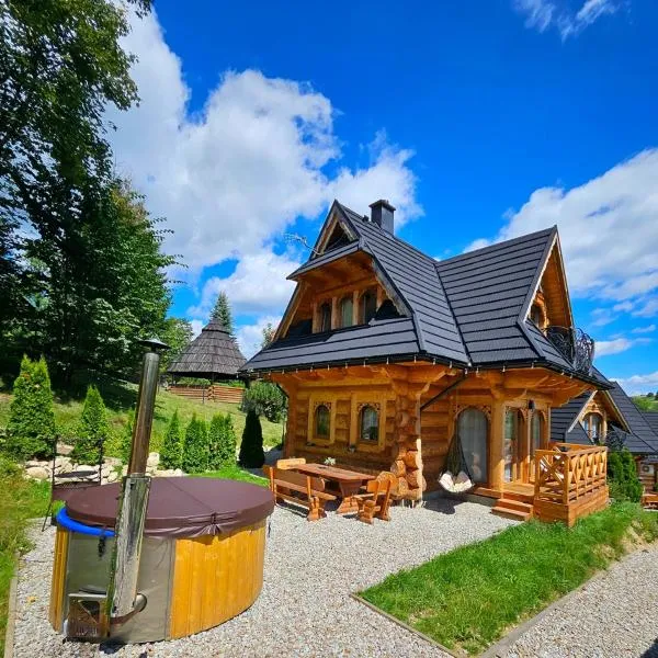 Góralska Chatka 3 Highland Cottage - Jacuzzi, Sauna, Split AC, Private parking, Mountains View，位于扎科帕内的酒店