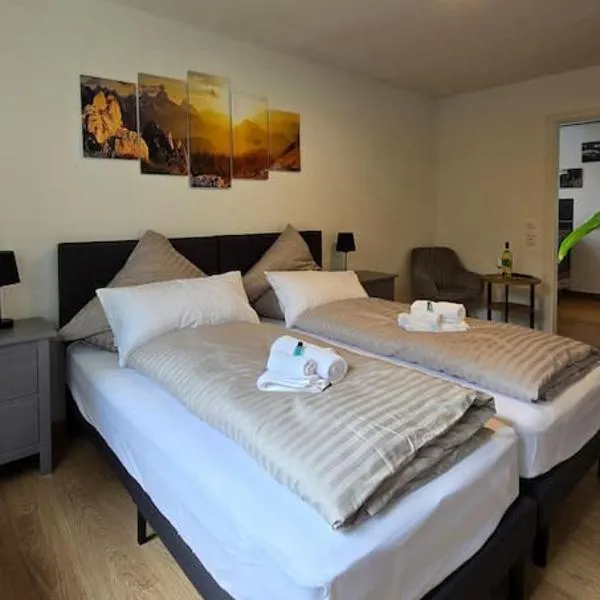 1 Zimmer Apartment klimatisiert，位于Treia的酒店