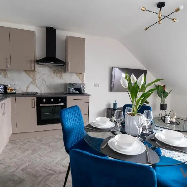 NEW 5 x Luxury Apartments in Derby, ideal for Individuals, Couples, Business or Corporate guests, close to Rolls Royce, Donington Park, East Midlands Airport，位于Blackfordby的酒店