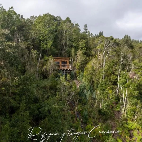 Refugio de montaña con vista al mar，位于Curiñanco的酒店