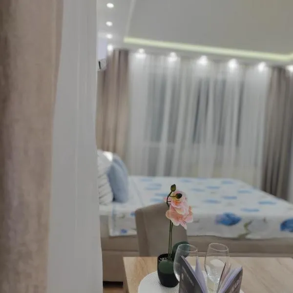 Apartment "PERLA LUX" 4 STARS by Central park included FREE Wi-Fi & Parking & Kitchen & Washing mashine & Keyless code entry & Hidden terrace，位于丘普里亚的酒店
