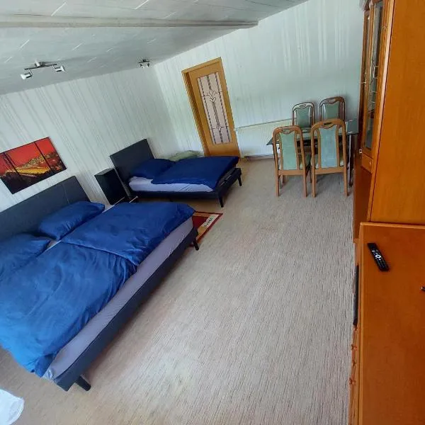 Doppelzimmer 2 mit Aufbettung Erdgeschoß，位于Salzatal的酒店