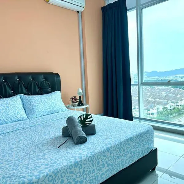 Superb Airport 2BR Suite# Straits Intl# MsgChair，位于峇六拜的酒店