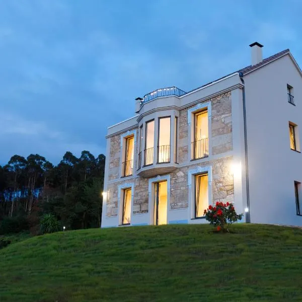 Villa Rosa Apartamentos en casa rural con vistas panoramicas a la ria，位于诺雅的酒店