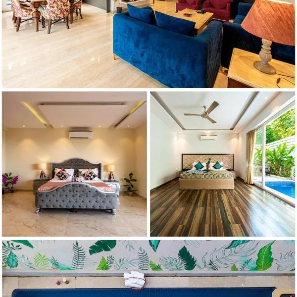 Infinity Villa, 5BHK-Private Pool-Caretaker, Baga，位于瓦加托的酒店