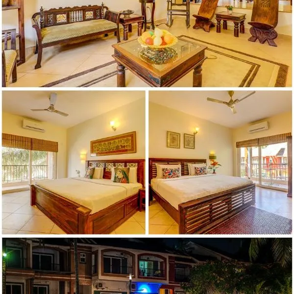 Heritage Nirvana Villa - 4BHK, Goa，位于卡兰古特的酒店