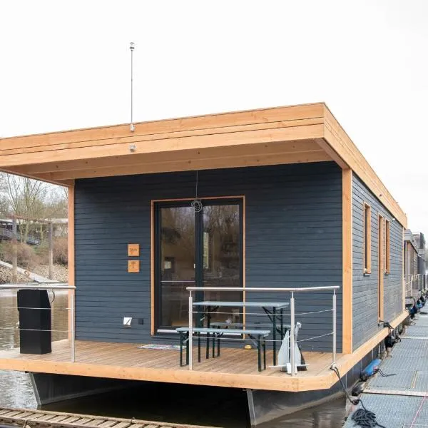 Komfort-Hausboot DIVA mit Kamin，位于汉堡的酒店