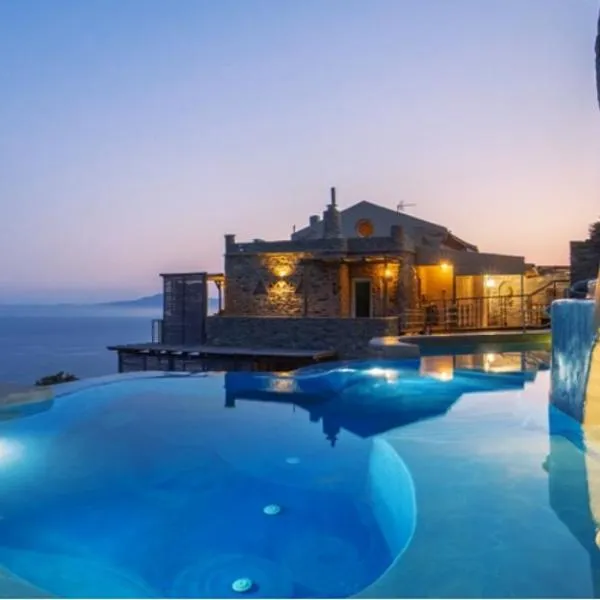 Aegean Castle Andros – Adults Only，位于Apróvaton的酒店