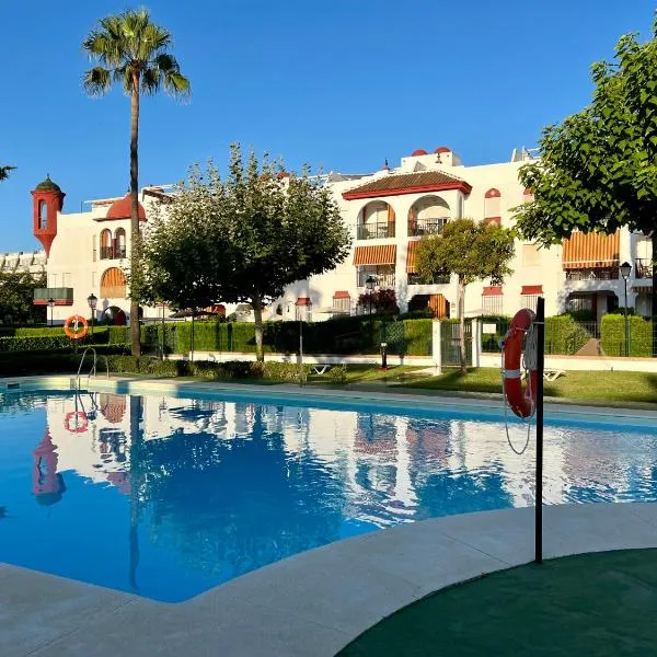 Apartamento en Islantilla playa con 2 terrazas y WIFI FIBRA，位于伊斯兰蒂拉的酒店