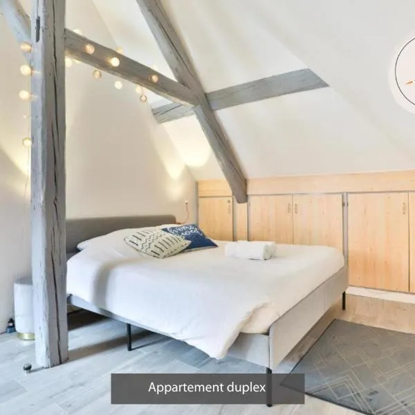 Appartements duplex 3 et 4 personnes - Climatisation - Village élu parmi les "Plus Beaux Villages de France" - Route des Vins - Centre Alsace，位于贝格海姆的酒店