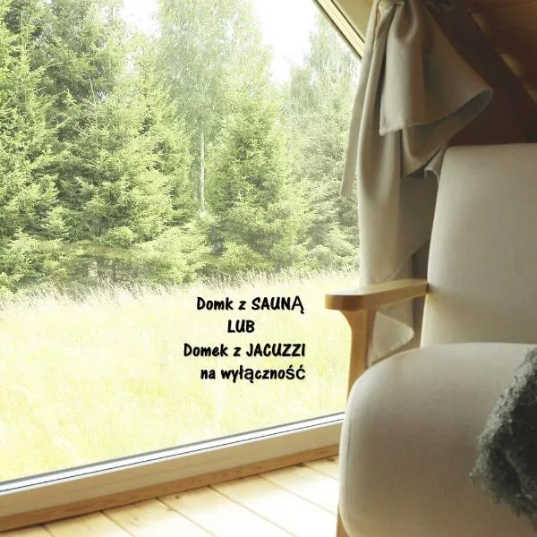 SzumiPuszcza - domki, sauna, jacuzzi，位于比亚沃维耶扎的酒店