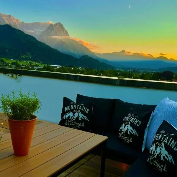 Dachterrasse Panorama-Glück II，位于加尔米施-帕滕基兴的酒店