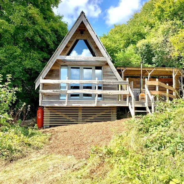 Sparrow Cabin Hot Tub，位于阿什福德的酒店