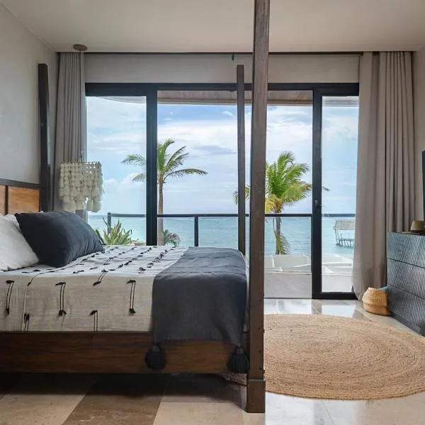 Oceanview 2BR Apartment,Tankah Bay , Gated，位于Tankah的酒店