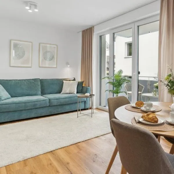 Deluxe Apartment in Bielefeld City mit Parkplatz und Balkon，位于比勒费尔德的酒店