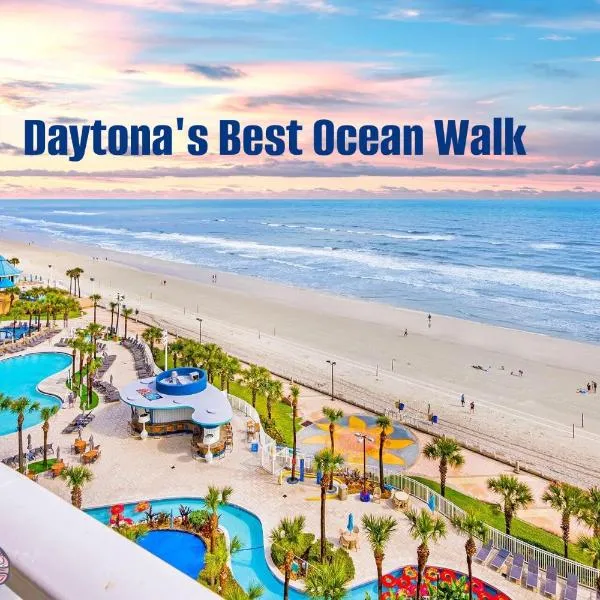 16th Floor 1 BR Resort Condo Direct Oceanfront Wyndham Ocean Walk Resort Daytona Beach 1606，位于代托纳海滩的酒店