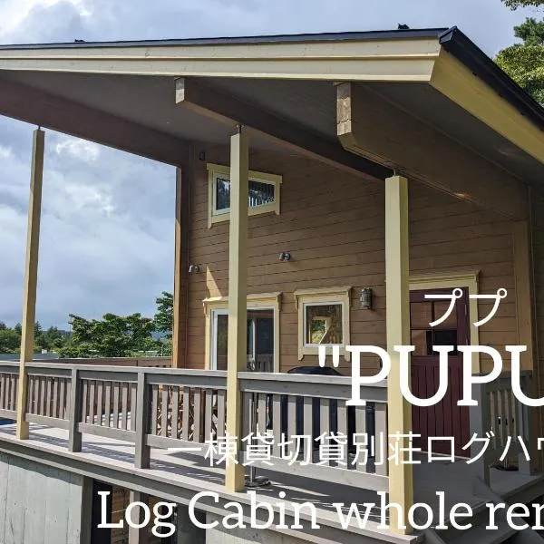 Log cabin rentals & Finland sauna Step House，位于山中湖村的酒店