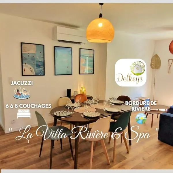 La Villa Rivière & SPA，位于Saint-Laurent-de-Médoc的酒店