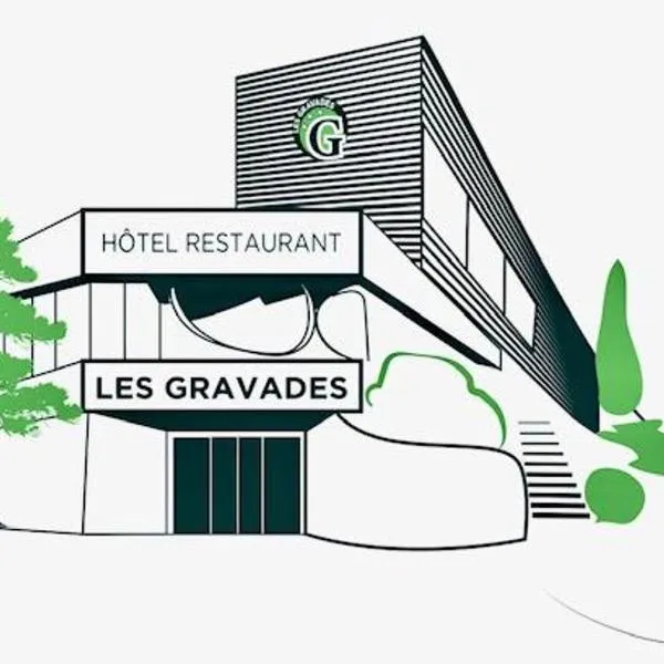 Logis Hotel Les Gravades Ussel，位于于塞勒的酒店