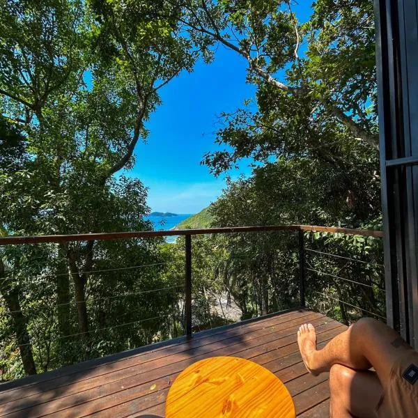VISTA MAR - Tiny House Sattva - Florianópolis, SC，位于弗洛里亚诺波利斯的酒店