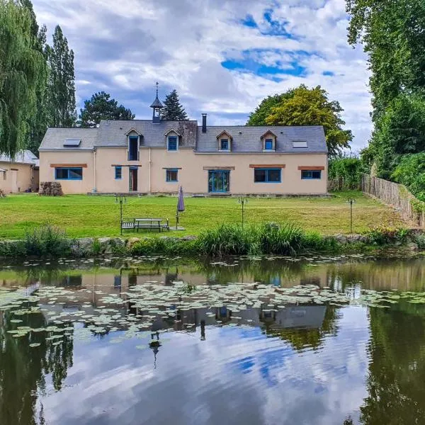 Au fil de l'eau，位于La Chapelle-Saint-Aubin的酒店
