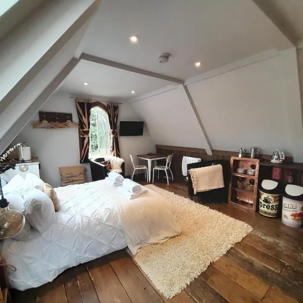 Quaint Studio Loft Room nr Hampton Court，位于Ashford的酒店