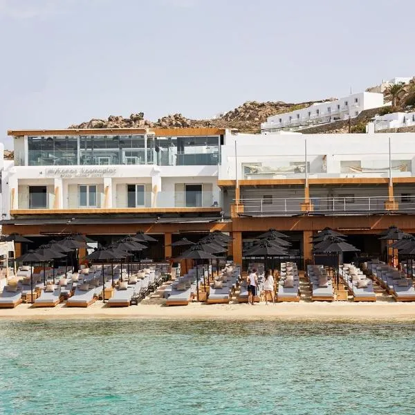 Mykonos Kosmoplaz Beach Resort Hotel，位于普拉迪斯亚罗斯的酒店