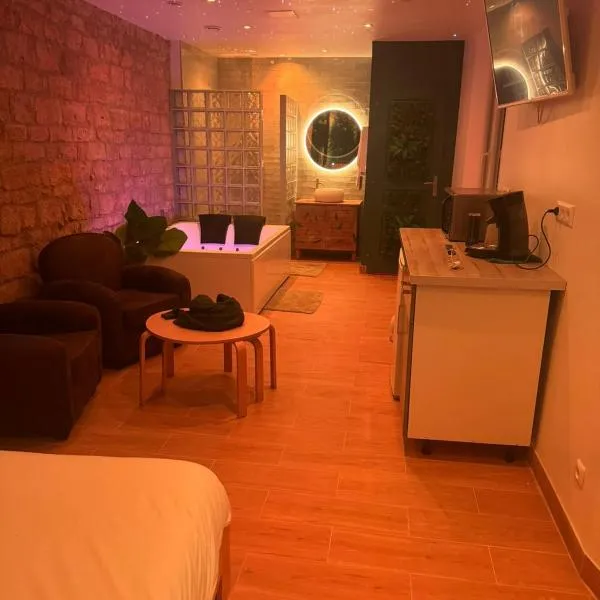 Suite Yao avec jacuzzi Montataire YaoSpa60，位于Thiverny的酒店