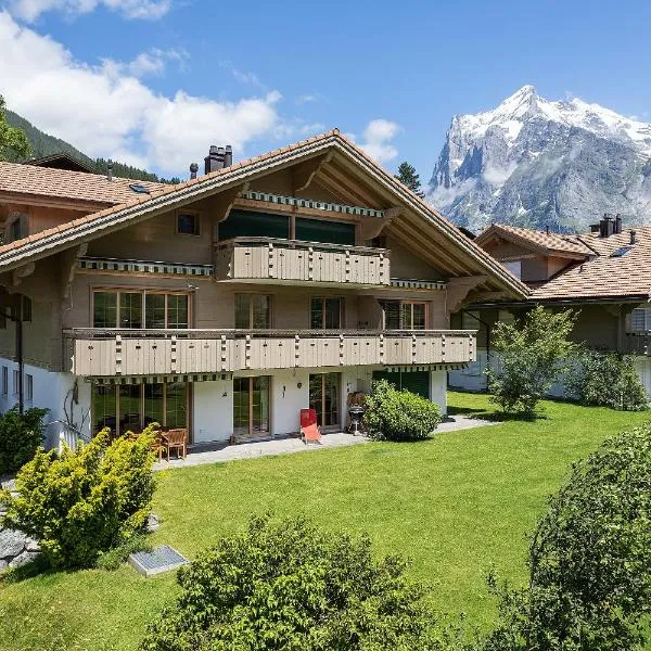 Exklusives Chalet mit Panoramablick auf die Eiger Nordwand，位于格林德尔瓦尔德的酒店