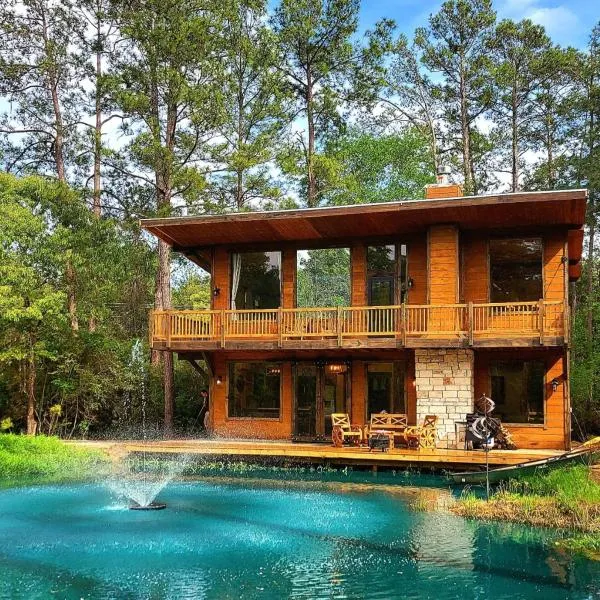 Waterfront Houston Hide out In A Magical Forest，位于Waller的酒店