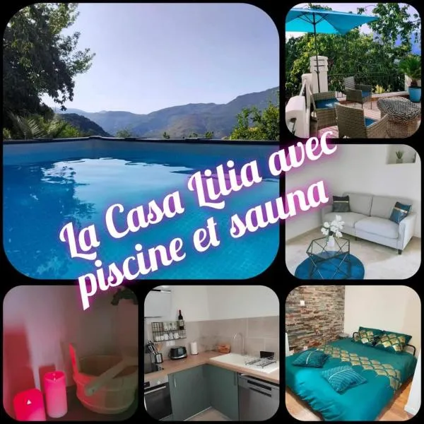 Maison Corse avec piscine et sauna - La Casa Lilia，位于Favalello的酒店