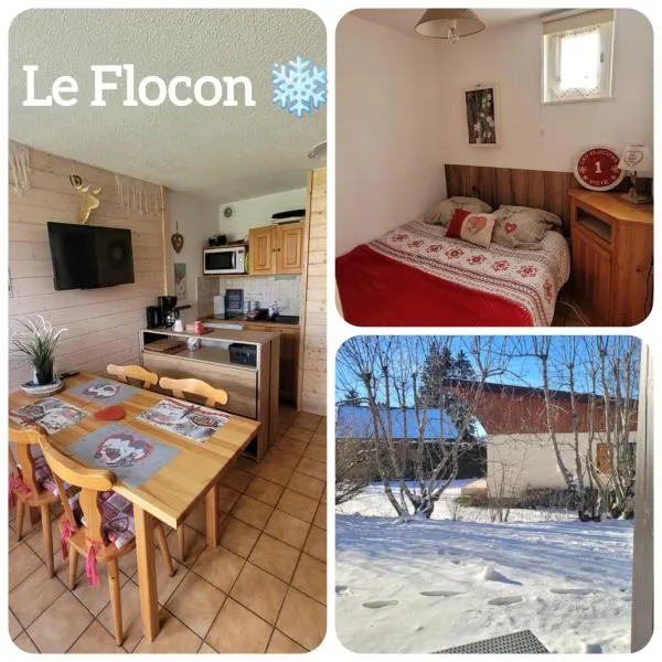 Le Flocon, Magnifique Appartement 4 pers avec Jardinet au Coeur des Rousses, Draps inclus et Boîte à clés，位于莱鲁斯的酒店