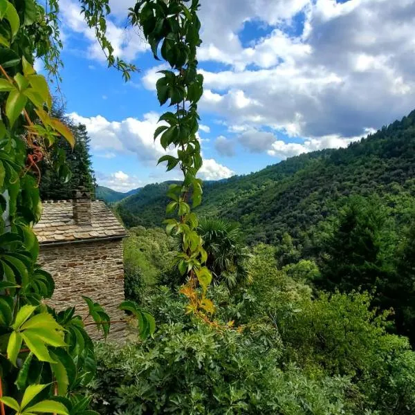 Gîte de Combelebouze en Cévennes - Cosy, Confort et Climatisé - 3 étoiles，位于勒蓬德蒙特韦尔的酒店