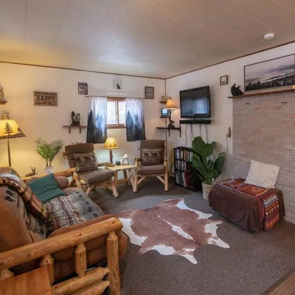 Black bear cabin with blow up hot tub，位于Necedah的酒店