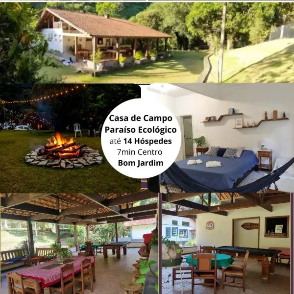 Casa na Serra para 14 Pessoas com Piscina e Churrasqueira - Da Francesa，位于邦雅尔丁的酒店