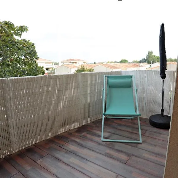 Appart T2 dans résidence calme Parking privé gratuit，位于米拉马斯的酒店