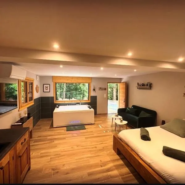 Jacuzzi en forêt，位于L'Espérou的酒店