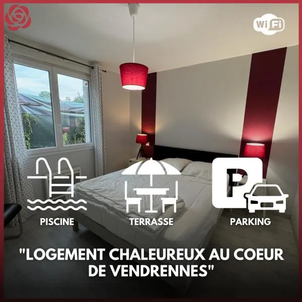 Domaine des 5 Roses - Rose Rouge，位于La Guierche的酒店