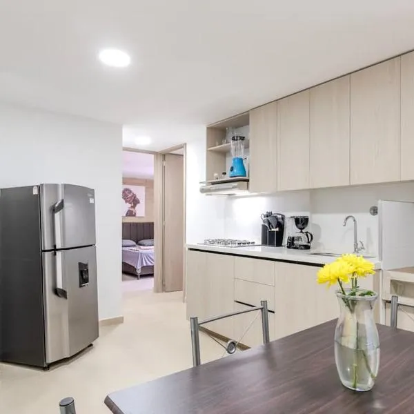 Apartamento en Laureles 2BR con rooftop y piscina 702，位于麦德林的酒店
