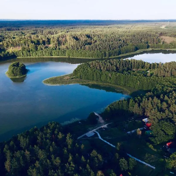 Domek 6-osobowy z ogrodem jezioro las Warmia i Mazury，位于盖奇瓦乌德的酒店