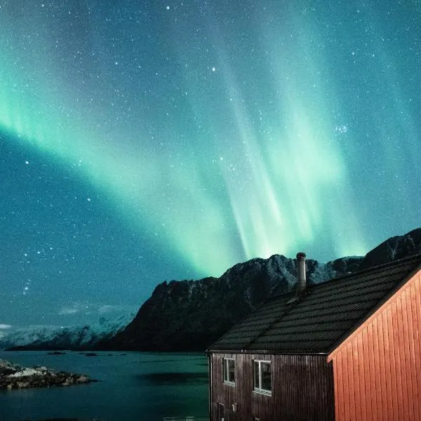 Cabin in Lofoten with spectacular view，位于莱克内斯的酒店