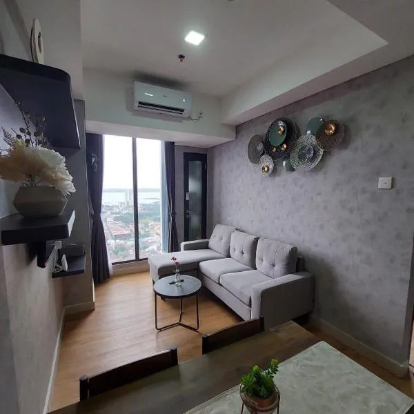 Zahra Sea View 2BDR Apartment Pollux Habibie Batam，位于巴淡岛中心的酒店