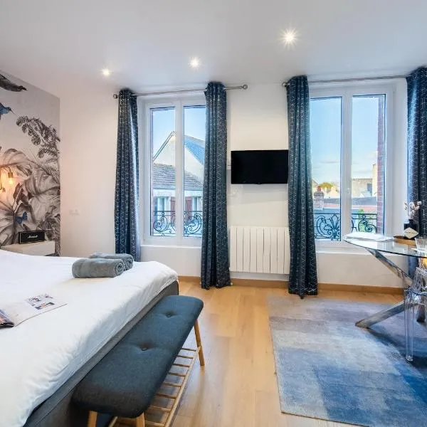 L'Appart bleu à 50m des commerces & mer - TheGoodBnb，位于巴讷维尔-卡特里特的酒店