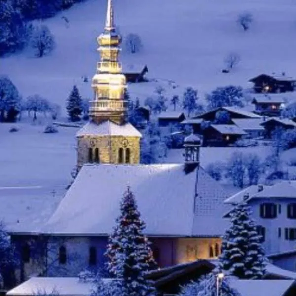 Cosy cocon montagnard, proche Megève, à Combloux，位于孔布卢的酒店