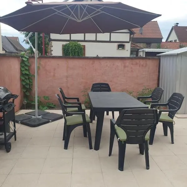 Appartement F3 à 5 min de Colmar，位于Sundhoffen的酒店